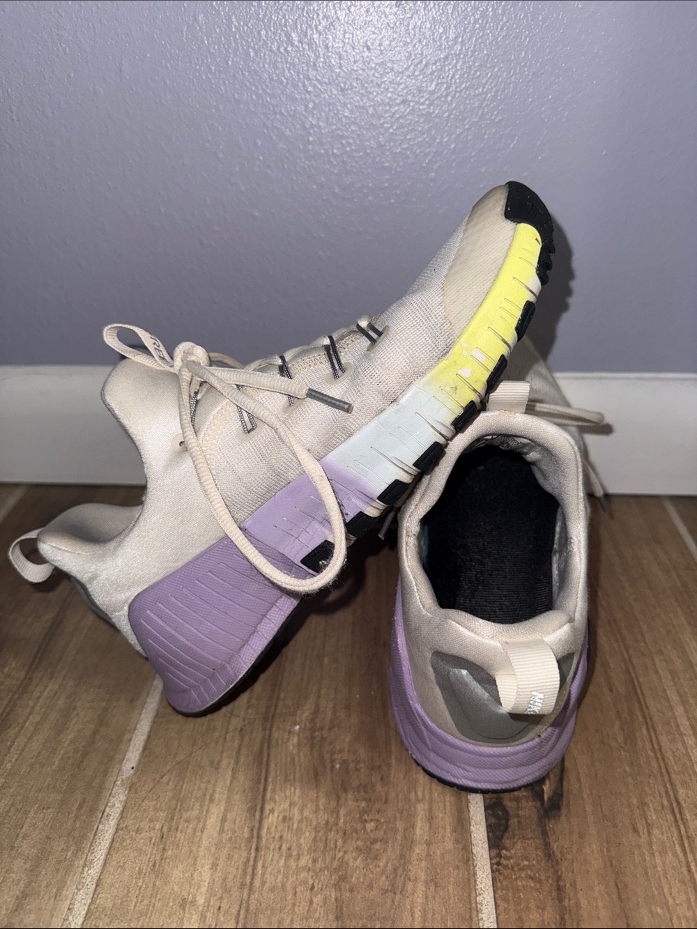 Nike Free Metcon 6 SE Cream, yellow, silver and purple Sneakers - Picture 5 of 11
